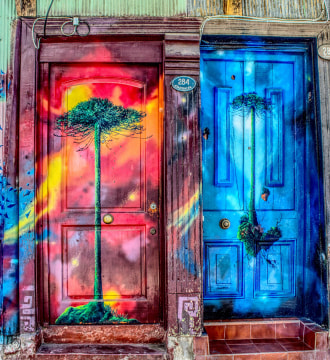 Painted doors