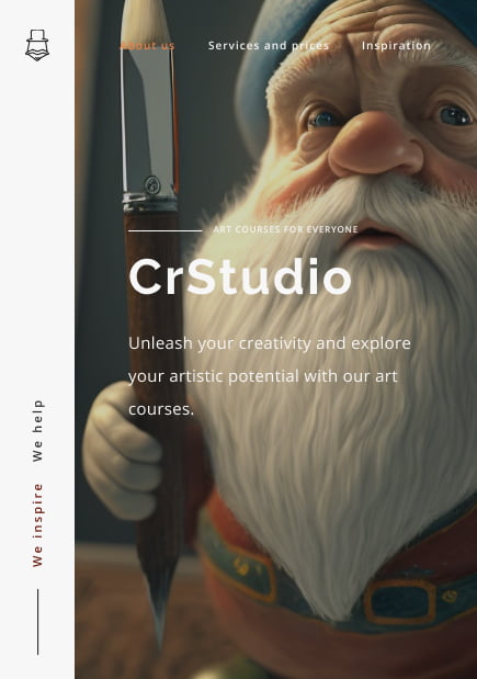 ptototype of website for sneakers store