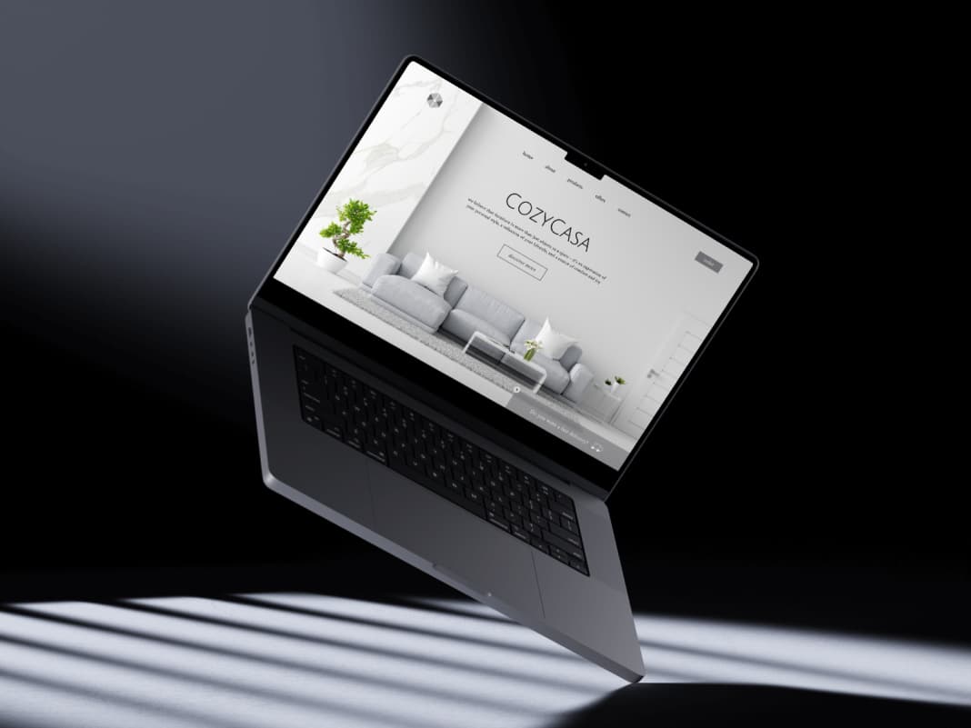 ptototype of website for sneakers store