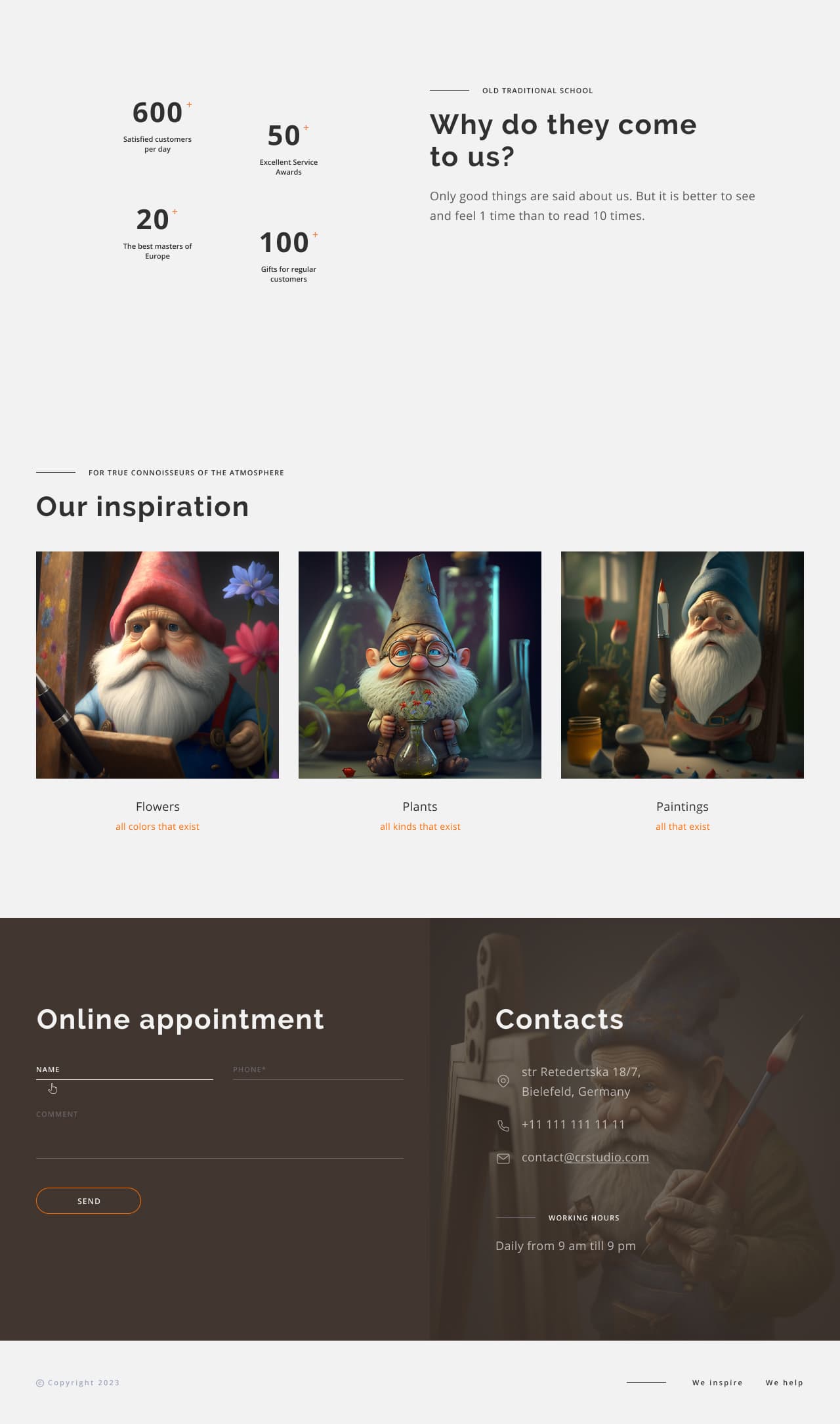 ptototype of website for sneakers store