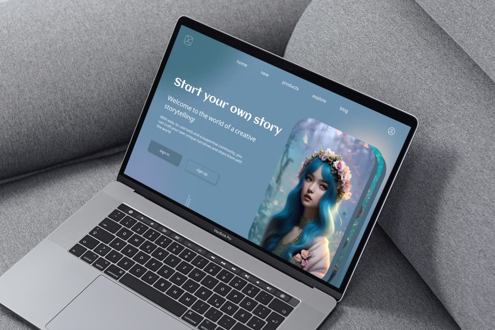 ptototype of website for car store