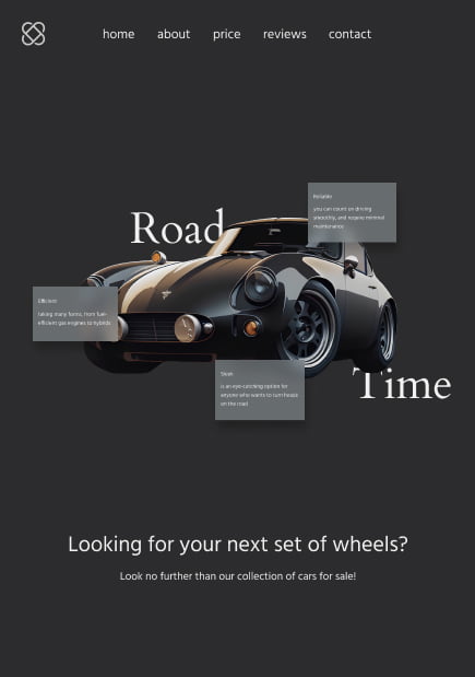 ptototype of website for sneakers store